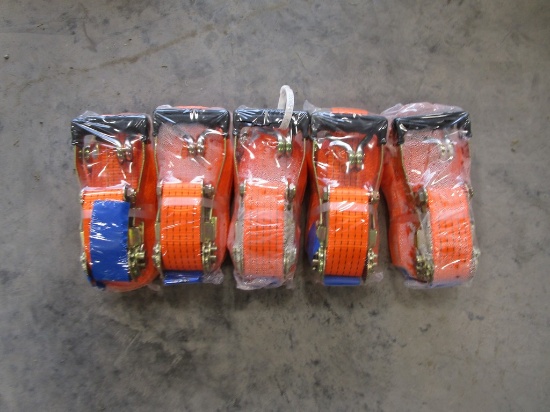 5) 2" X 27' RATCHET STRAPS