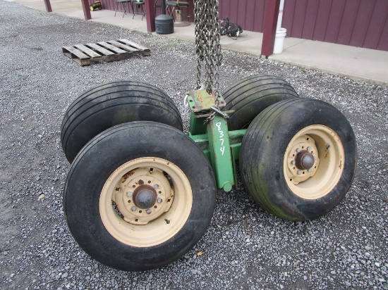 PAIR OF TANDEM AXELS & TIRES