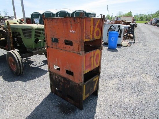 3) STEEL PARTS BINS