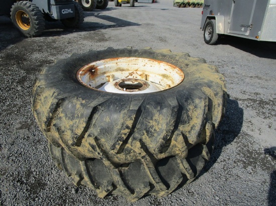2) 16.9-30 ON RIMS