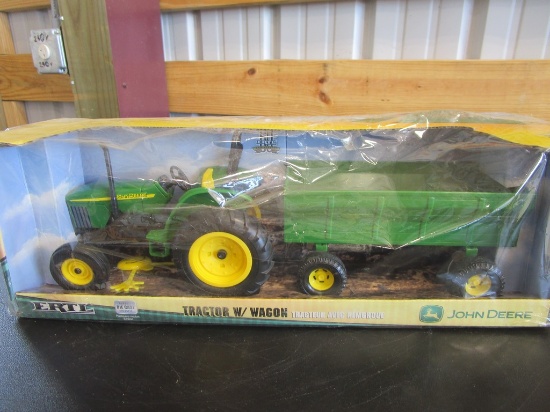 1/16 JD TRACTOR W WAGON