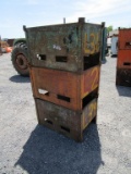 3) STEEL PARTS BINS