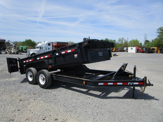 2016 PJ BUMPER HITCH DUMP TRAILER