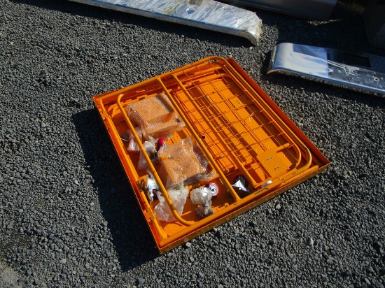 YELLOW 4 WHEEL ROLLING CART