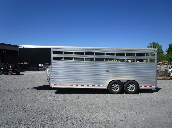 2014 SUNDOWNER ALUM STOCK TRAILER 20' W CERT OF ORGIN