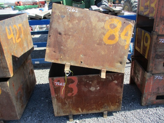 2) STEEL PARTS BINS
