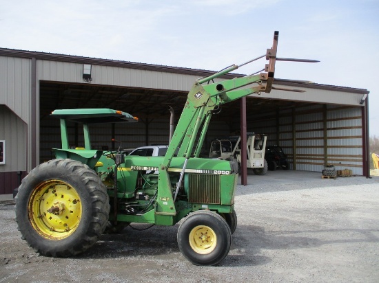 JOHN DEERE 2950 W JD 148 LOADER