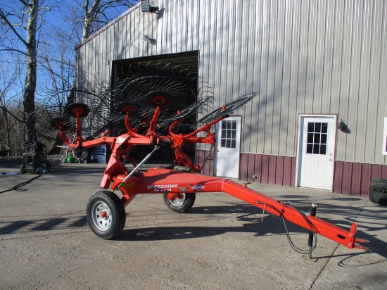 KUHN SR108 SPEED RAKE W KICKER WHEEL