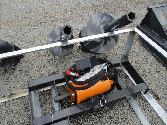 1) WOLVERINE SKIDSTEER PHD W/ 2 AUGERS