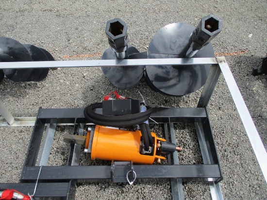 1) WOLVERINE SKIDSTEER PHD W/ 2 AUGERS