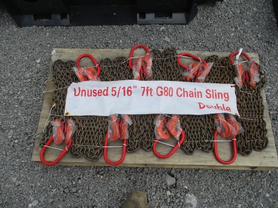 8) DOUBLE LEG CHAIN SLINGS