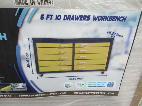 CHERY 6' 10 DRAWERS WORKBENCH