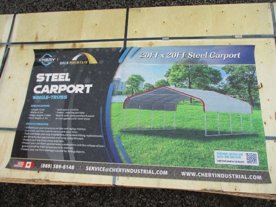 CHERY 20'X20' STEEL CARPORT