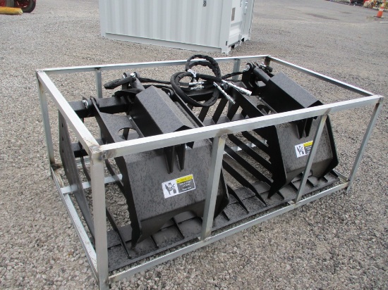 SKIDSTEER ROCK GRAPPLE BUCKET 72" UNUSED
