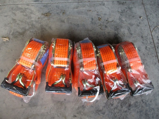 5) 2" X 27' RATCHET STRAPS