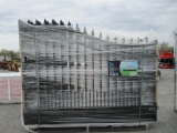 6) 20' BIPARTING IRON GATES