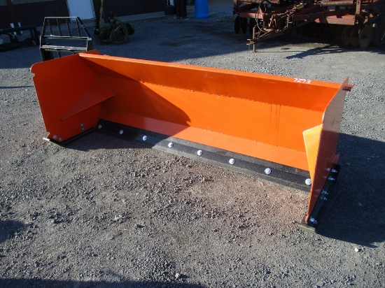 ORANGE 8' SKIDSTEER  SNOW PUSHER