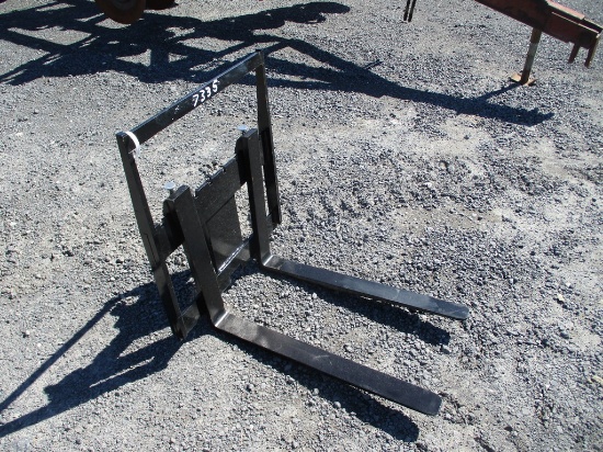 28" PIN ON PALLET FORK FOR MINI EXCAVATOR