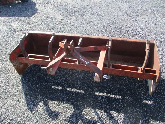RED 6' GRADER BOX W TEETH