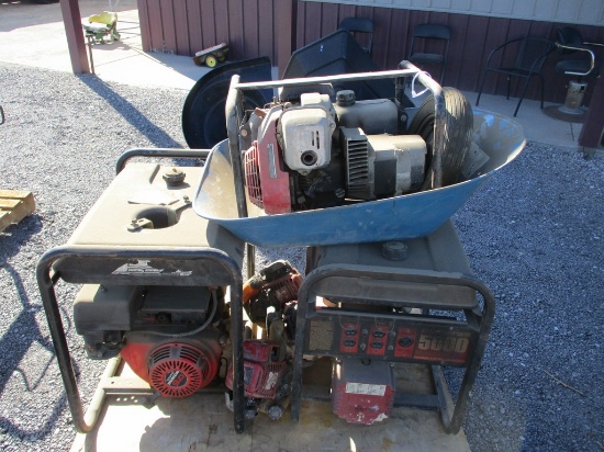 PALLET OF GENERATORS & MISC