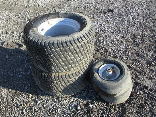SET OF LAWN MOWER TIRES