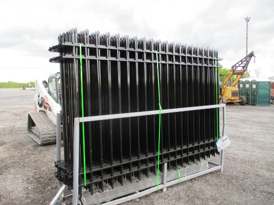 20) 10' FENCE PANELS W POST AND CONNECTORS