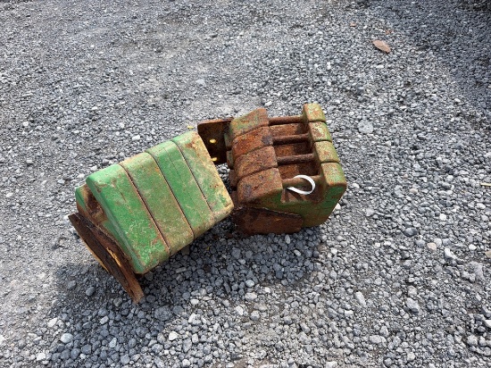 8) John Deere Compact Weights