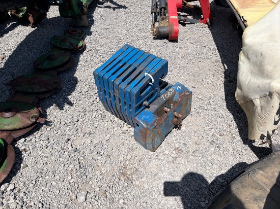 8) Ford Tractor Weights W/Bracket