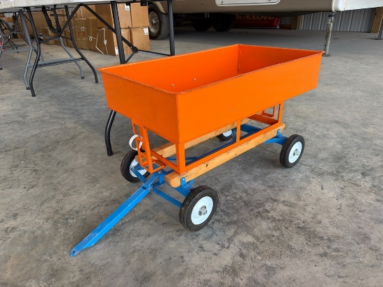 Orange Gravity Wagon For Pedal Tractor