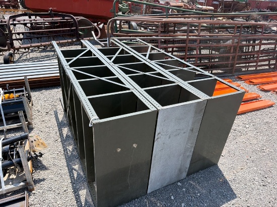 3) METAL SHELVES