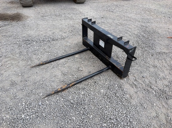 JCT SKIDSTEER DOUBLE PRONG BALE SPEAR