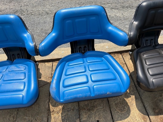 Blue Tractor Seat