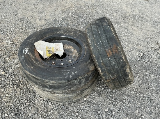 3 MISC 5 LUG BUSH HOG TIRES