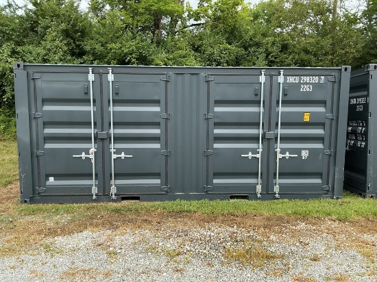 20' STORAGE CONTAINER 3 DOOR