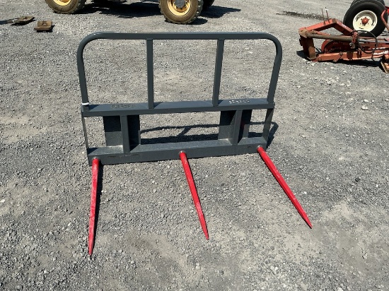 SKID STEER BALE SPEAR 3 PRONG