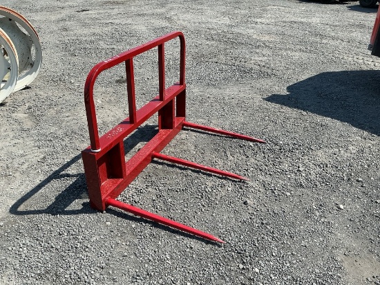SKID STEER BALE SPEAR 3 PRONG
