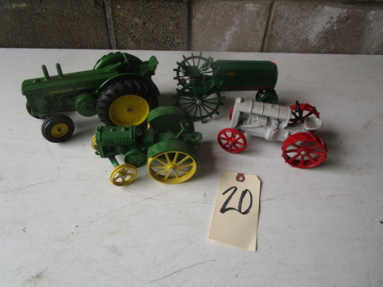 4 Toy Tractors