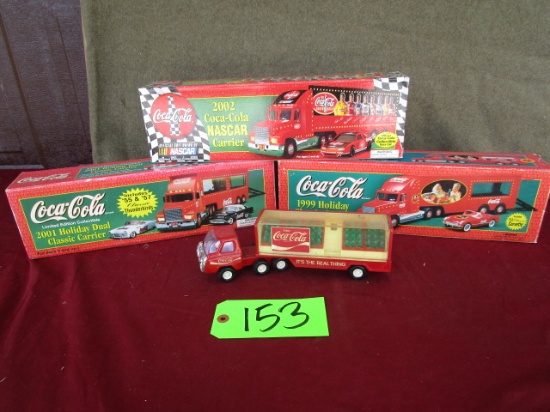 Coca Cola toy trucks