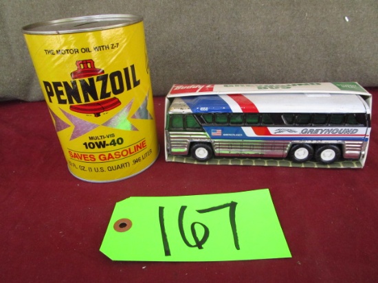 Pennzoil Bank & Toy Greyhound bus