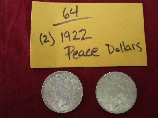 1922 Peace Dollars