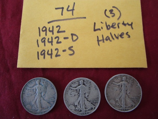 1942 Liberty Half dollars