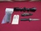 Bushnell Scope, Gerber Boot knife, AR grip