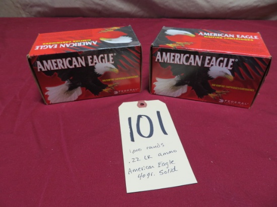 Federal .22 LR ammo - 1,000 rounds