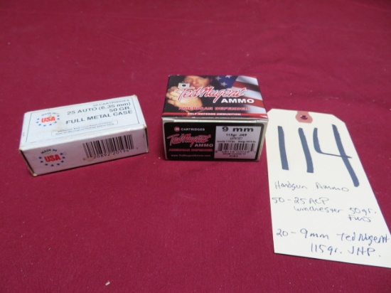 9mm & .25 ACP ammo