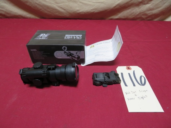 Red dot scope, Rear AR sight