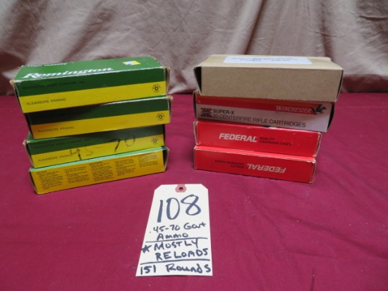 .45-70 Gov't Ammo - MOSTLY RELOADS