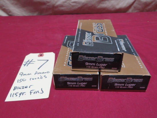 9mm Luger Ammo - 150 rounds