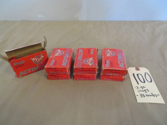 12 ga. Slugs - 33 rnds.
