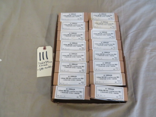 7.62x39 ammo - 640 rnds.