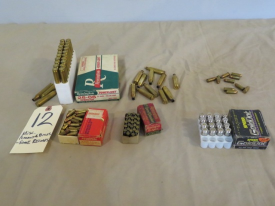 Misc. Ammo & Brass - some RELOADS